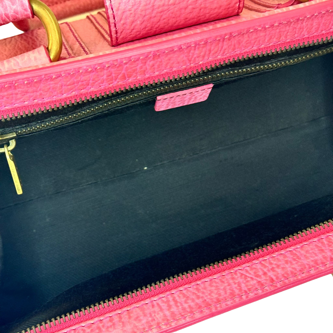 CELINE Ella Frame, Pink Leather