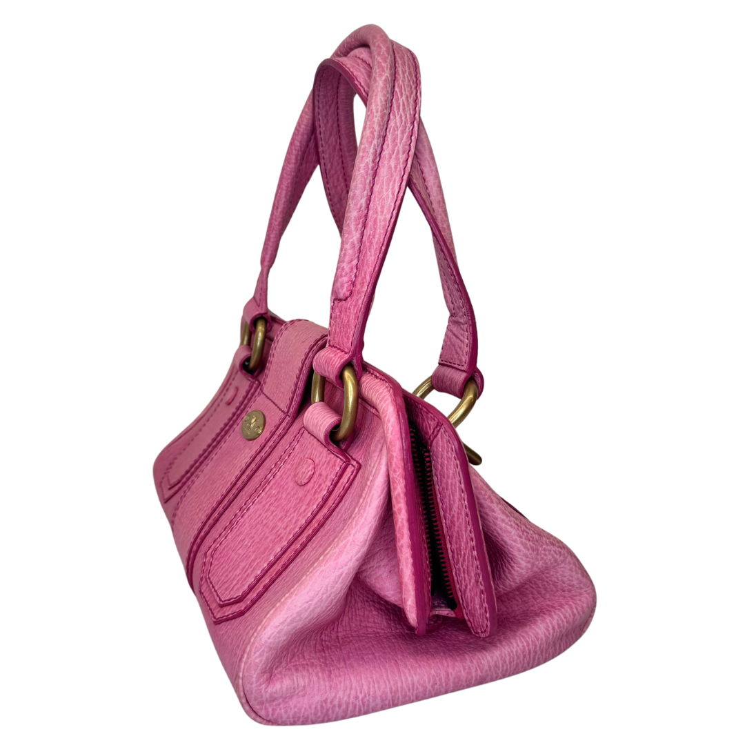 CELINE Ella Frame, Pink Leather