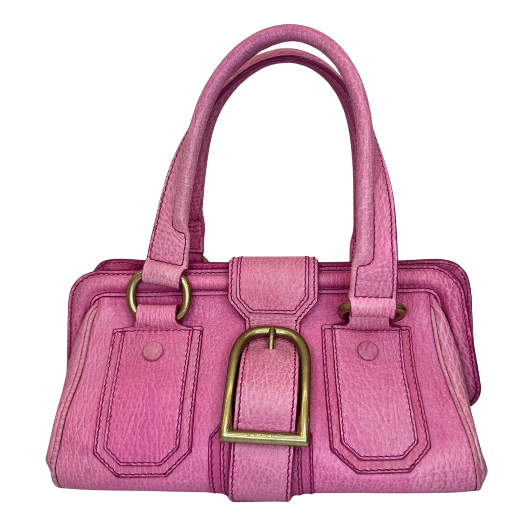 CELINE Ella Frame, Pink Leather