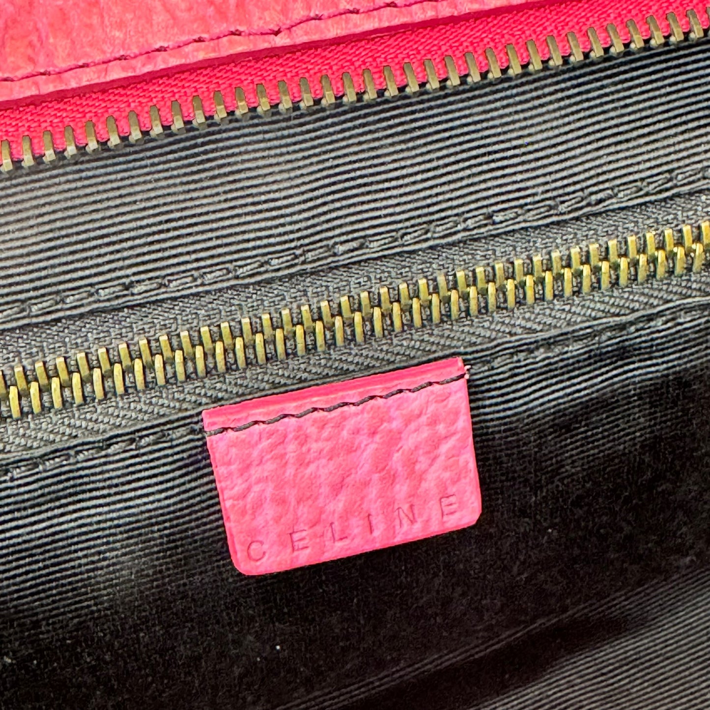 CELINE Ella Frame, Pink Leather