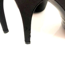 Load image into Gallery viewer, Louis Vuitton Black Satin Mary Jane Pumps