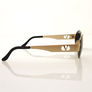 Valentino Golden 1980's Made In Italy Vintage Sunglasses