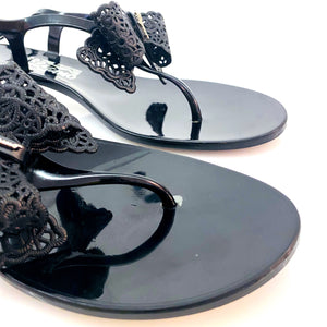Salvatore Ferragamo Patent Leather with Bow Sandals