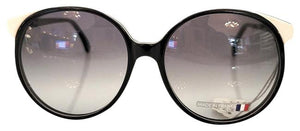 Michael Selcott Blck & Wht Oversized Sunglasses