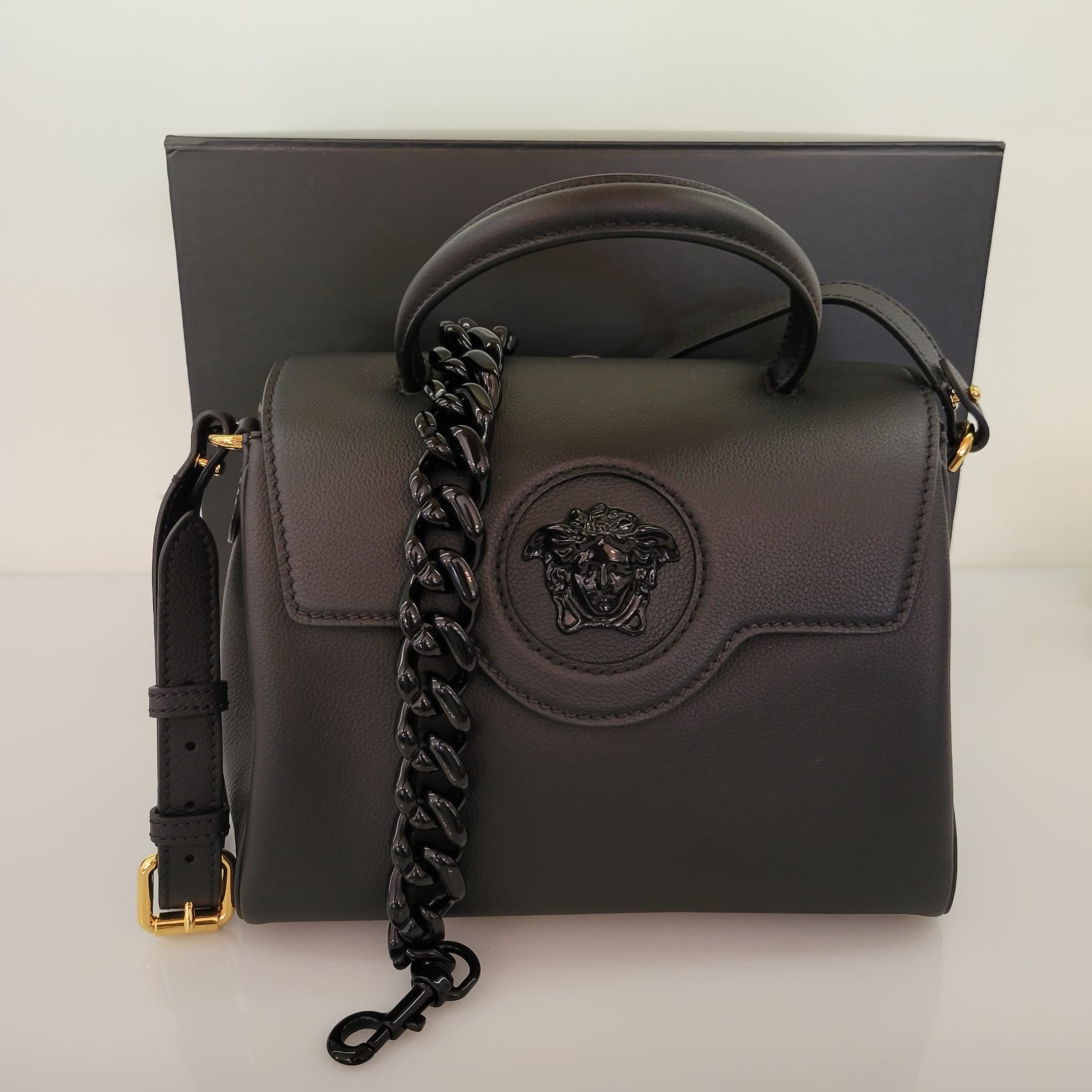 Versace La Medusa Top-Handle Bag