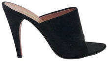 Load image into Gallery viewer, Prada Black Satin Sandals Mules/Slides