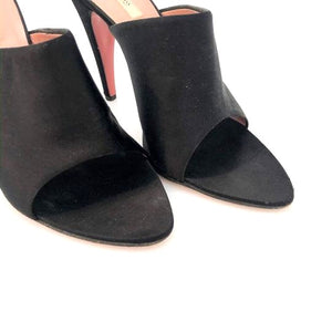 Prada Black Satin Sandals Mules/Slides